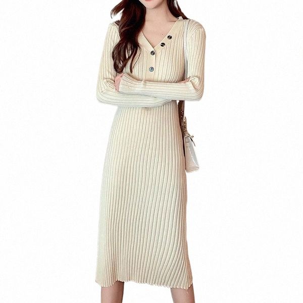 casual dresses v-neck knitted dress women 2021 autumn and winter belt buckle elegant ribbed mid-length slim-fit sweater base i0ch#, Black;gray
casual dresses v-neck knitted dress women 2021 autumn and winter belt buckle elegant ribbed mid-length slim-fit sweater base i0ch#, Black;gray