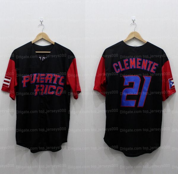 custom roberto clemente #21 team puerto rico baseball jersey black all stitched any names number, Blue;black
custom roberto clemente #21 team puerto rico baseball jersey black all stitched any names number, Blue;black