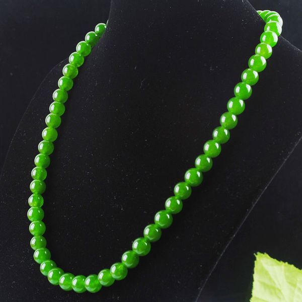 green jade stone beads 8mm round natural stones beaded necklaces strand girl women fashion jewelry 45cm easter day gift f3028, Silver
green jade stone beads 8mm round natural stones beaded necklaces strand girl women fashion jewelry 45cm easter day gift f3028, Silver