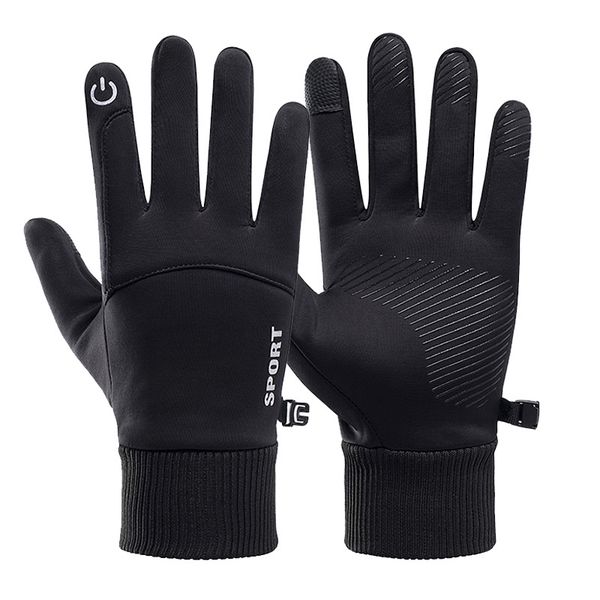 men winter waterproof cycling gloves outdoor sports running motorcycle ski touch screen fleece gloves non-slip warm full fingers, Black
men winter waterproof cycling gloves outdoor sports running motorcycle ski touch screen fleece gloves non-slip warm full fingers, Black