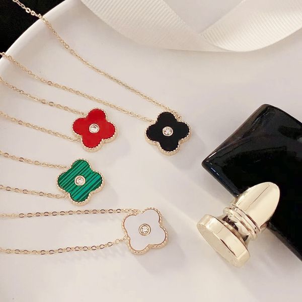 18k gold necklace fashion designer women's pendant colorful shell 4 leaf grass girl valentine's day love gift 316l stainless steel, Silver
18k gold necklace fashion designer women's pendant colorful shell 4 leaf grass girl valentine's day love gift 316l stainless steel, Silver