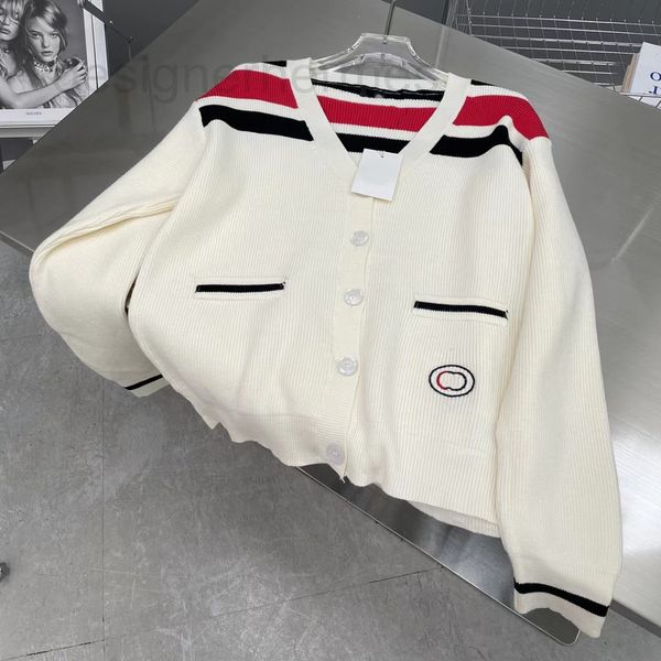 women's sweaters designer autumn and winter new g stripe color matching jacquard urban leisure style women's v-neck temperament kn, White;black
women's sweaters designer autumn and winter new g stripe color matching jacquard urban leisure style women's v-neck temperament kn, White;black