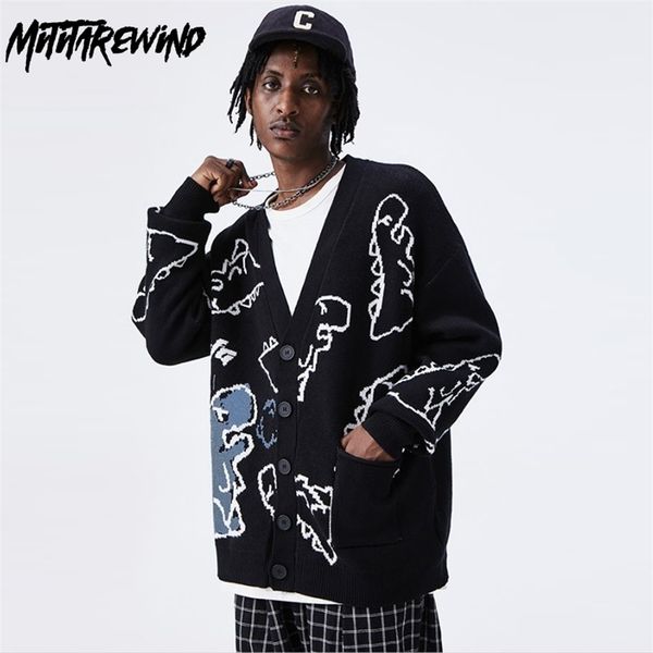 mens sweaters autumn winter cardigan sweater men women oversized japanese style harajuku cartoon dinosaur printed couple knitted sweatercoat, White;black
mens sweaters autumn winter cardigan sweater men women oversized japanese style harajuku cartoon dinosaur printed couple knitted sweatercoat, White;black