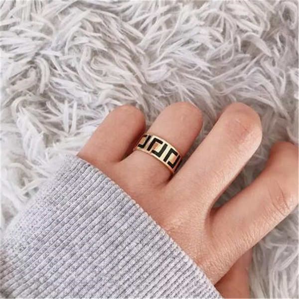 designer fashion luxury letter rings men's and women's gold band rings couples jewelry personalized simple holiday gifts f1, Silver
designer fashion luxury letter rings men's and women's gold band rings couples jewelry personalized simple holiday gifts f1, Silver