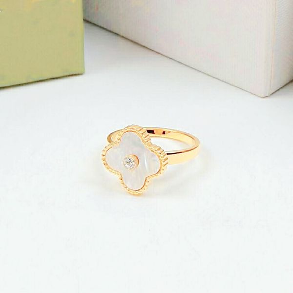 4 leaf grass 18k gold ring designer womens ring classic fashion girl boys valentines day wedding love gift 316l stainless steel jewelry fact, Slivery;golden
4 leaf grass 18k gold ring designer womens ring classic fashion girl boys valentines day wedding love gift 316l stainless steel jewelry fact, Slivery;golden