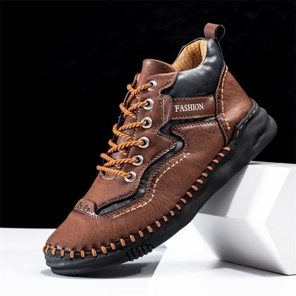 boots handmade casual for men outdoor comfort wearresisting ankle shoes quality allmatch laceup sneakers fashion antiskid 220913, Black
boots handmade casual for men outdoor comfort wearresisting ankle shoes quality allmatch laceup sneakers fashion antiskid 220913, Black