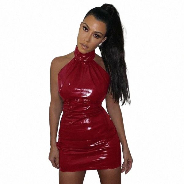 casual dresses women shiny leather dress patent sheath bag hip skirt backless halter neck glossy shaping mini d9lf#, Black;gray
casual dresses women shiny leather dress patent sheath bag hip skirt backless halter neck glossy shaping mini d9lf#, Black;gray