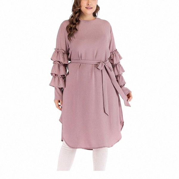 casual dresses autumn and winter long-sleeved dress large size women's 4xl- 8xl bust 135cm round neck fashion multi-layer belt z1sp#, Black;gray
casual dresses autumn and winter long-sleeved dress large size women's 4xl- 8xl bust 135cm round neck fashion multi-layer belt z1sp#, Black;gray