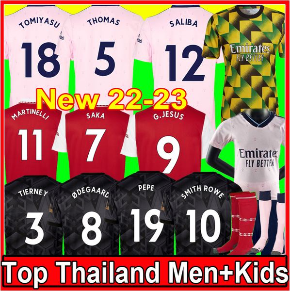 22 23 saliba pepe saka soccer jerseys g.jesus martinelli fans player version odegaard thomas tierney smith rowe 2022 2023 no more red, Black;yellow
22 23 saliba pepe saka soccer jerseys g.jesus martinelli fans player version odegaard thomas tierney smith rowe 2022 2023 no more red, Black;yellow