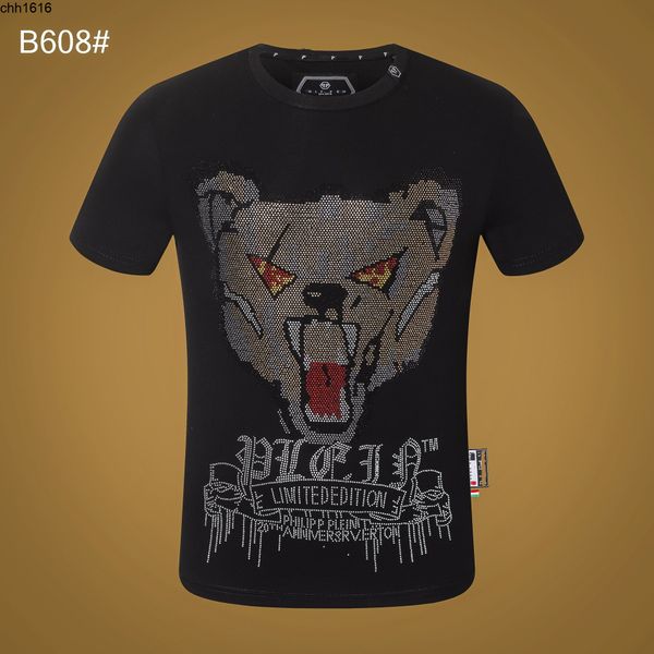fashion brand plaine short sleeve men round neck t aggressive personality pp diamond bear man, White;black
fashion brand plaine short sleeve men round neck t aggressive personality pp diamond bear man, White;black