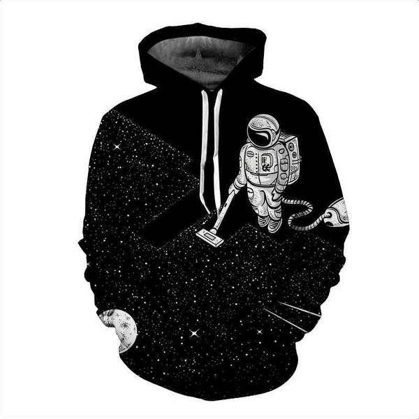 men's clothing hoodies sweatshirts 2022 funny design hoody astronaut clean the space 3d sweatshirt men/women long sleeve hooded tracksu, Black
men's clothing hoodies sweatshirts 2022 funny design hoody astronaut clean the space 3d sweatshirt men/women long sleeve hooded tracksu, Black