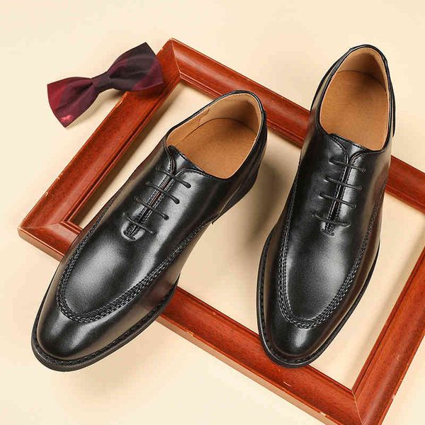 dress shoes oxford leather men's brown new business british formal wedding pointed lace up casual fashion 220914, Black
dress shoes oxford leather men's brown new business british formal wedding pointed lace up casual fashion 220914, Black