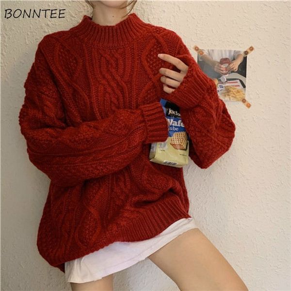 women's knits tees pullovers women harajuku korean solid chic spring autumn vintage femme sweaters lady soft all-match o-neck jumpers 2, White
women's knits tees pullovers women harajuku korean solid chic spring autumn vintage femme sweaters lady soft all-match o-neck jumpers 2, White