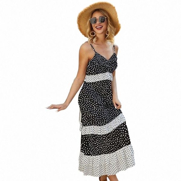 casual dresses bohe summer little wave print dress v neck spaghetti strap a-line high-waist woman 39j4#, Black;gray
casual dresses bohe summer little wave print dress v neck spaghetti strap a-line high-waist woman 39j4#, Black;gray