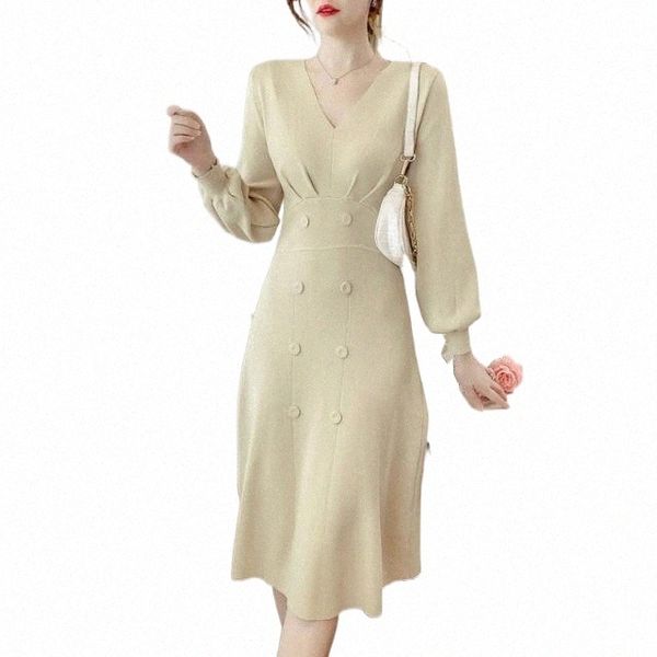 casual dresses 2021 women apring atumn long-sleeved knit dress female long slim v-neck vestidos ladies solid color sweater q681 g62h#, Black;gray
casual dresses 2021 women apring atumn long-sleeved knit dress female long slim v-neck vestidos ladies solid color sweater q681 g62h#, Black;gray