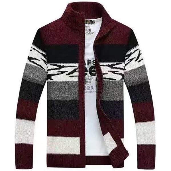 mens sweaters autumn and winter fleece mens sweater jacket fashion casual knitted zipper stand collar plus size jacket 220914, White;black
mens sweaters autumn and winter fleece mens sweater jacket fashion casual knitted zipper stand collar plus size jacket 220914, White;black