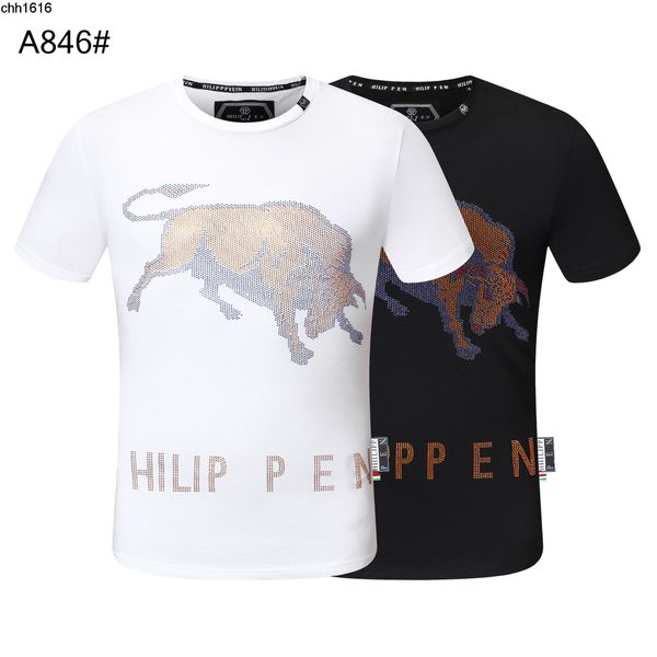 fashion brand plaine spring and summer short sleeve men round neck t domineering personality slim pp drill fashion men, White;black
fashion brand plaine spring and summer short sleeve men round neck t domineering personality slim pp drill fashion men, White;black