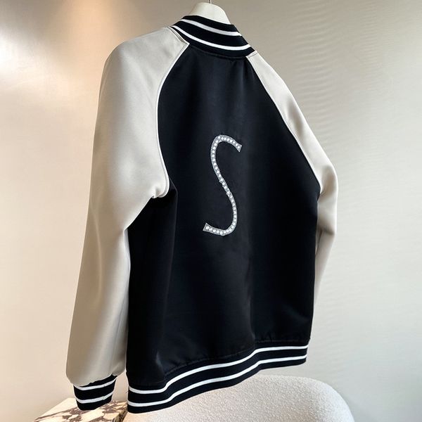 womens baseball coat casual letters autumn spring long sleeves jacket ins fashion women street style jackets, Black
womens baseball coat casual letters autumn spring long sleeves jacket ins fashion women street style jackets, Black