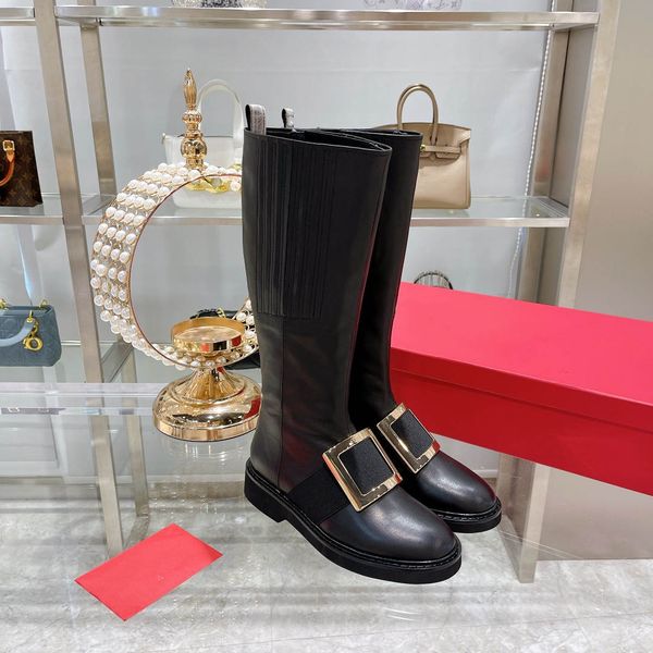 cagole designer boots woman winter black knee-high boot stud buckle embellished round toe chunky heel real leather brand design
cagole designer boots woman winter black knee-high boot stud buckle embellished round toe chunky heel real leather brand design