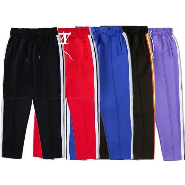 men's pants rainbow stripe webbing pants casual straight zipper men's school running soprts trouser, Black
men's pants rainbow stripe webbing pants casual straight zipper men's school running soprts trouser, Black