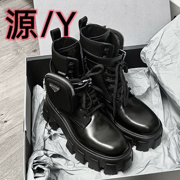 boots designer p's triangle sponge cake thick soled short boots bag waterproof platform english style motorcycle versatile martin, Black
boots designer p's triangle sponge cake thick soled short boots bag waterproof platform english style motorcycle versatile martin, Black