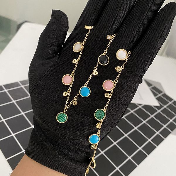 luxury anise star double side designer bracelet necklace d brand classic gold link chain red white stone pendant bracelets wedding party jew, Silver
luxury anise star double side designer bracelet necklace d brand classic gold link chain red white stone pendant bracelets wedding party jew, Silver
