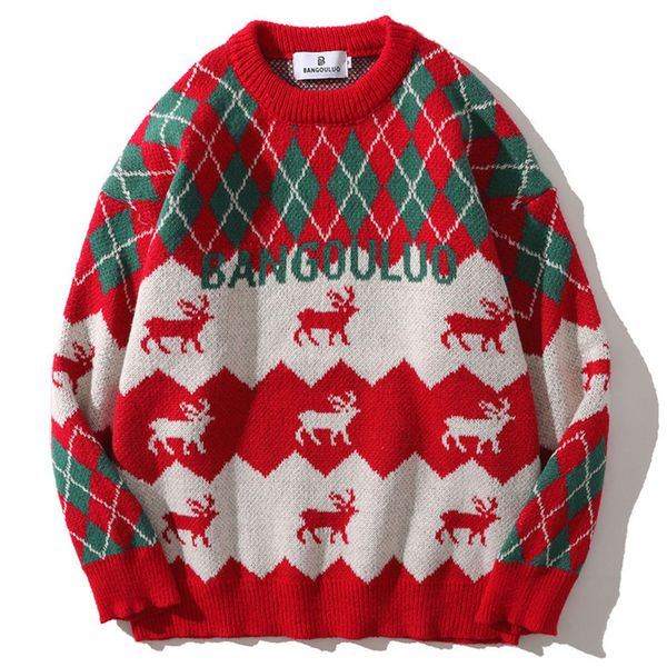 men s sweaters hip hop knitwear mens christmas patchwork print jumpers couple casual streetwear pullover 220913, White;black
men s sweaters hip hop knitwear mens christmas patchwork print jumpers couple casual streetwear pullover 220913, White;black
