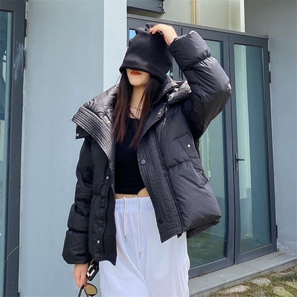 womens down parkas hooded down jacket female short korean designer minority white duck down jacket thickened bread jacket 220914, Black
womens down parkas hooded down jacket female short korean designer minority white duck down jacket thickened bread jacket 220914, Black