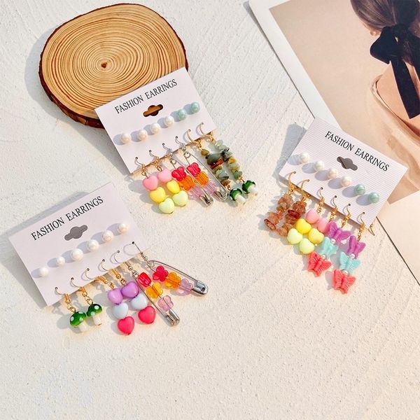 color butterfly love dangle earrings set for women pearl flower mushroom drop earring aesthetic jewelry pendientes stud earrings, Silver
color butterfly love dangle earrings set for women pearl flower mushroom drop earring aesthetic jewelry pendientes stud earrings, Silver
