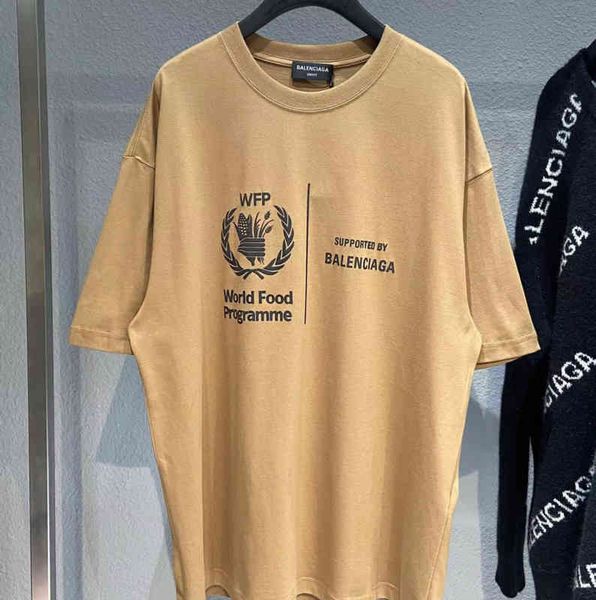 balencaigass t shirt original classic grain cotton t-shirt early spring 22nd same men women, White;black 
balencaigass t shirt original classic grain cotton t-shirt early spring 22nd same men women, White;black