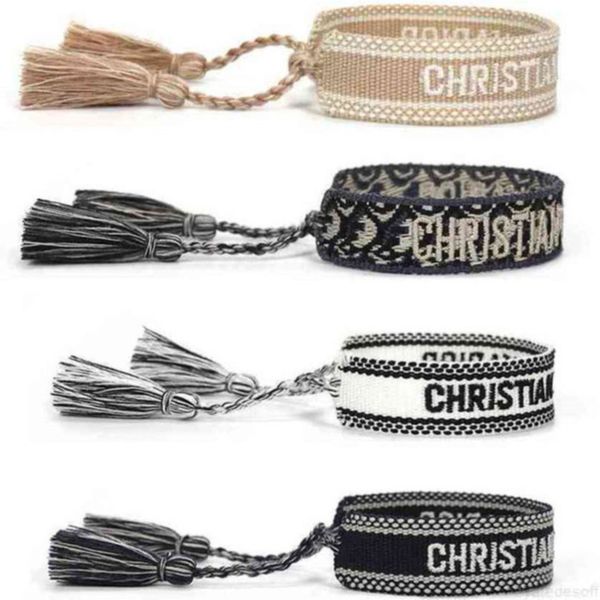 brand classic fashion jewelry bangles women men handmade cotton signture embroidery bracelet designer woven bangle fabrics luxury bracelets, Black
brand classic fashion jewelry bangles women men handmade cotton signture embroidery bracelet designer woven bangle fabrics luxury bracelets, Black