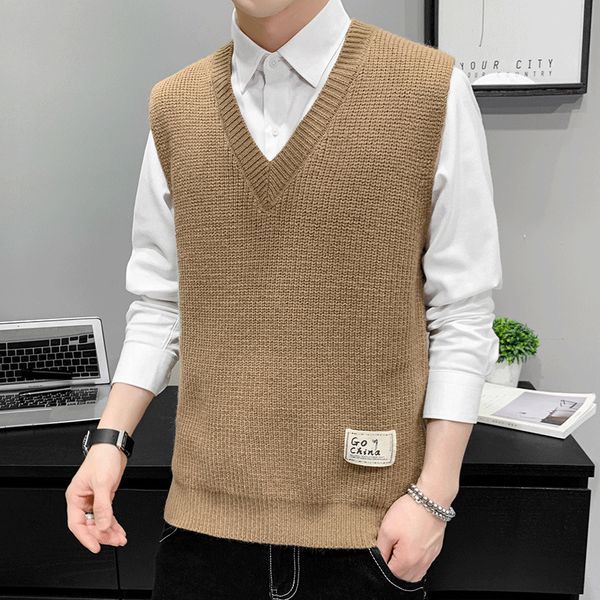men s sweaters vest men hip hop oversized knitting fashion jumper streetwear loose casual sleeveless vneck pullovers 220914, White;black
men s sweaters vest men hip hop oversized knitting fashion jumper streetwear loose casual sleeveless vneck pullovers 220914, White;black