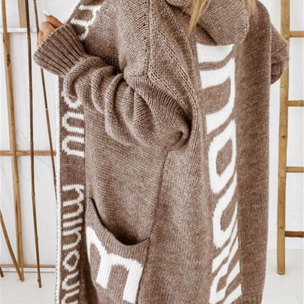 women's knits tees women's knitted cardigan sweater letter jacquard winter loose hooded sweater jacket manteau femme hiver oversiz, White
women's knits tees women's knitted cardigan sweater letter jacquard winter loose hooded sweater jacket manteau femme hiver oversiz, White