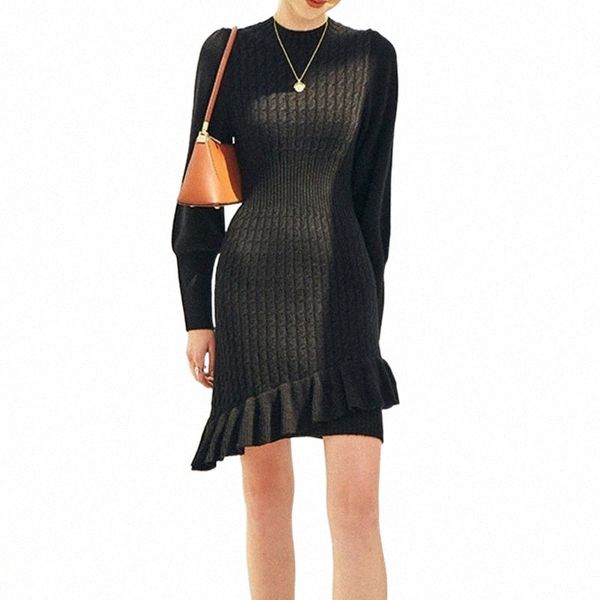 casual dresses black knitted mermaid women fashion falbala ruffles asymmetric long sleeves 2021 autumn female party club mini dress z2ls#, Black;gray
casual dresses black knitted mermaid women fashion falbala ruffles asymmetric long sleeves 2021 autumn female party club mini dress z2ls#, Black;gray