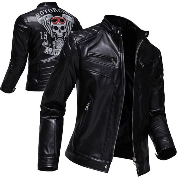 men's leather faux trend skull print coats casual motorcycle punk style jacket eu size s-2xl 220913, Black
men's leather faux trend skull print coats casual motorcycle punk style jacket eu size s-2xl 220913, Black