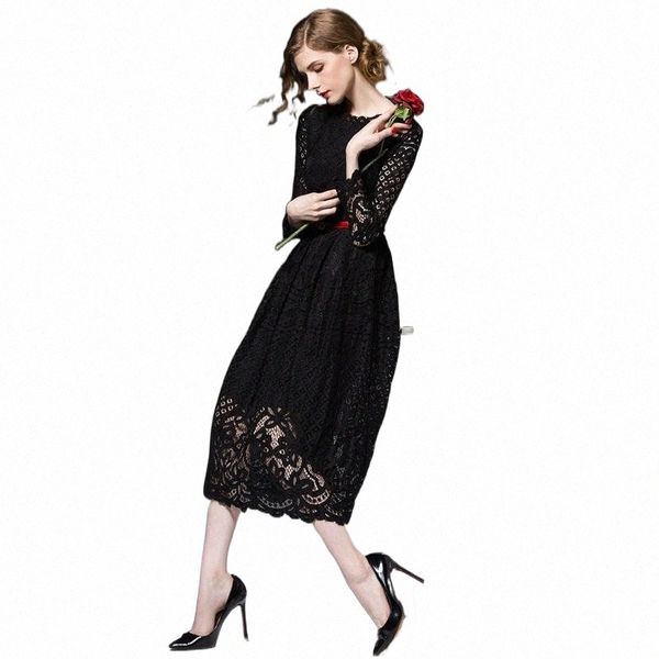 casual dresses plus size women elegant party dress spring o neck female black lace summer long sleeve vestidos s-3xl t9jf#, Black;gray
casual dresses plus size women elegant party dress spring o neck female black lace summer long sleeve vestidos s-3xl t9jf#, Black;gray