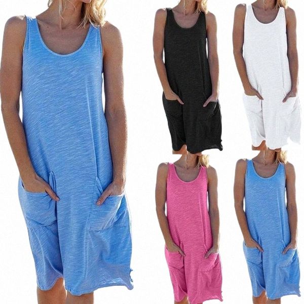 casual dresses women summer dress knee length round neck sleeveless 2021 ladies beach plus size 4xl rd10 s5qt#, Black;gray
casual dresses women summer dress knee length round neck sleeveless 2021 ladies beach plus size 4xl rd10 s5qt#, Black;gray