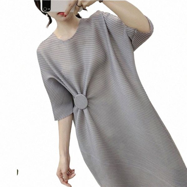 casual dresses fashion loose big size dress ruffled irregular women pleated long f1o7#, Black;gray
casual dresses fashion loose big size dress ruffled irregular women pleated long f1o7#, Black;gray