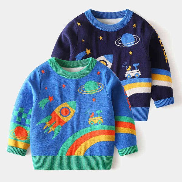 winter baby boy clothes cartoon knitted sweater space pattern long sleeve o neck thick blue pullover for children 2-7y 0913
winter baby boy clothes cartoon knitted sweater space pattern long sleeve o neck thick blue pullover for children 2-7y 0913