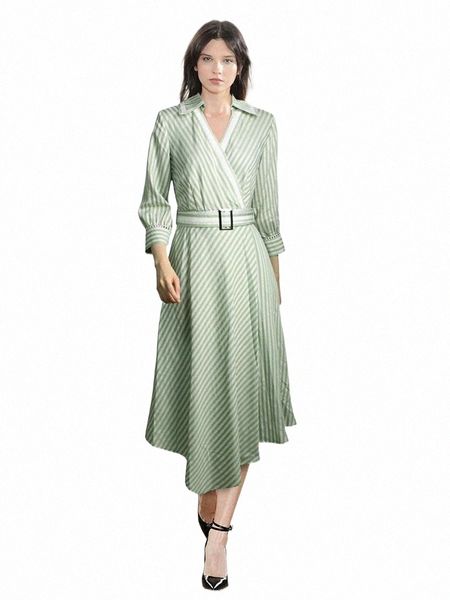 casual dresses strip women asymmetrical runway dress v-neck elegant long sleeve with belt d10y#, Black;gray
casual dresses strip women asymmetrical runway dress v-neck elegant long sleeve with belt d10y#, Black;gray