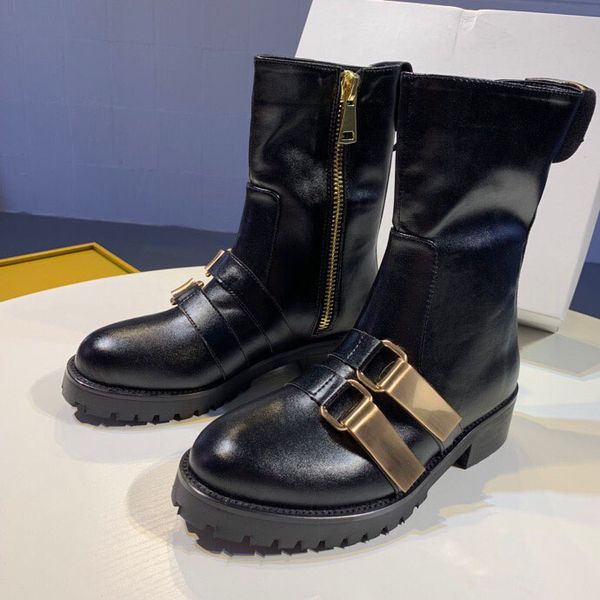 women's fashion brand designer boots wedding party wild date shopping martin boot leather metal buckle booties, Black
women's fashion brand designer boots wedding party wild date shopping martin boot leather metal buckle booties, Black