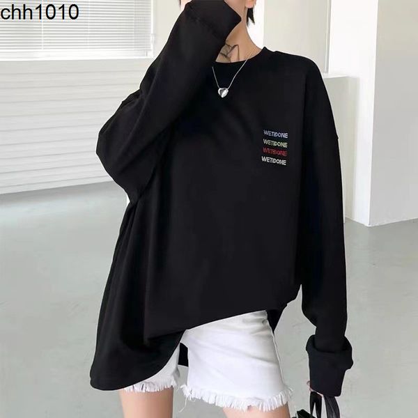 welldone sweater simple bicolor bottomed long sleeved autumn loose men's and women's lovers' we11done, Black
welldone sweater simple bicolor bottomed long sleeved autumn loose men's and women's lovers' we11done, Black