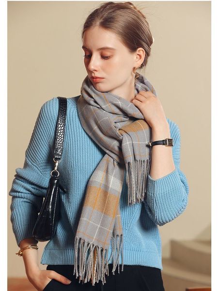 scarves autumn and winter plaid scarf wholesale imitation cashmere tassel female street thickened warm 220914, Blue;gray
scarves autumn and winter plaid scarf wholesale imitation cashmere tassel female street thickened warm 220914, Blue;gray