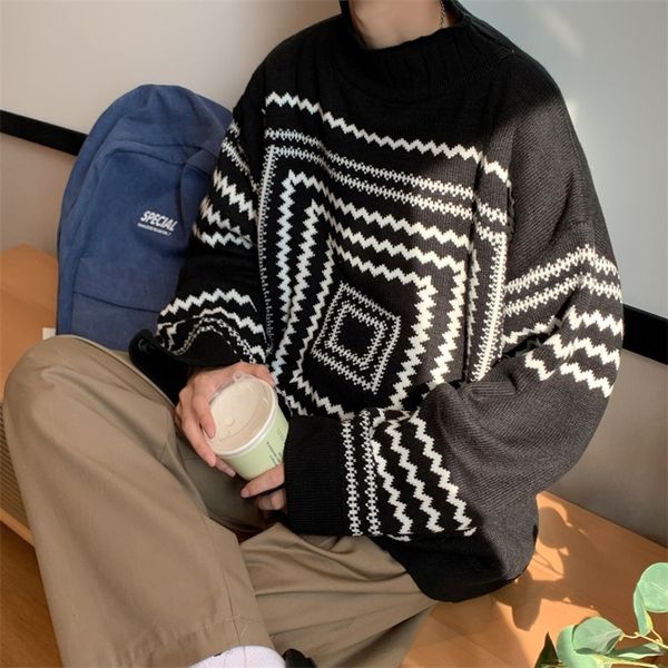 mens sweaters legible autumn winter sweaters men casual loose geometric printed knitted pullovers male o neck collar sweater for man 220914, White;black
mens sweaters legible autumn winter sweaters men casual loose geometric printed knitted pullovers male o neck collar sweater for man 220914, White;black