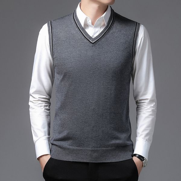 men s sweaters tfetters brand arrival men vest casual short fashion sleeveless clothes v neck solid color slim knitted 220914, White;black
men s sweaters tfetters brand arrival men vest casual short fashion sleeveless clothes v neck solid color slim knitted 220914, White;black