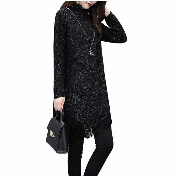 casual dresses women's spring autumn dress loose turtleneck sequined long sleeve tassel elegant 3251 j9lx#, Black;gray
casual dresses women's spring autumn dress loose turtleneck sequined long sleeve tassel elegant 3251 j9lx#, Black;gray