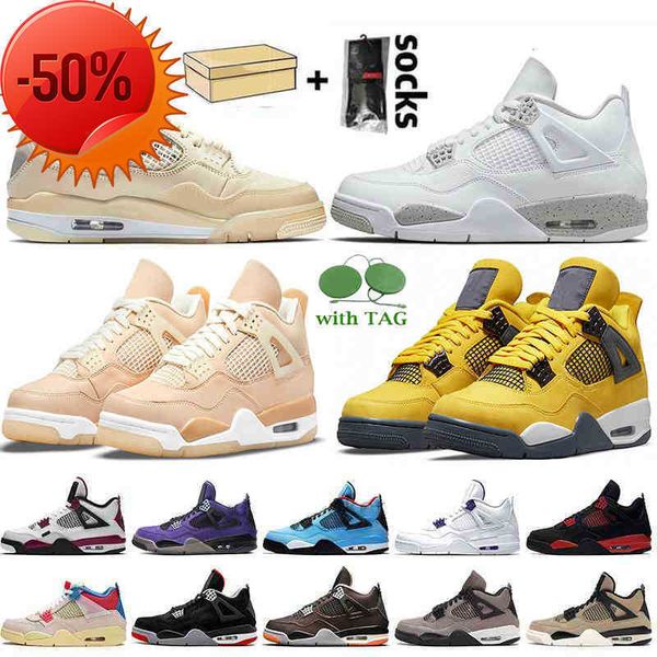 2022 fashion with box jumpman 4 women mens basketball shoes 4s sneakers sail white oreo university blue off fire red travis trainers, Black
2022 fashion with box jumpman 4 women mens basketball shoes 4s sneakers sail white oreo university blue off fire red travis trainers, Black