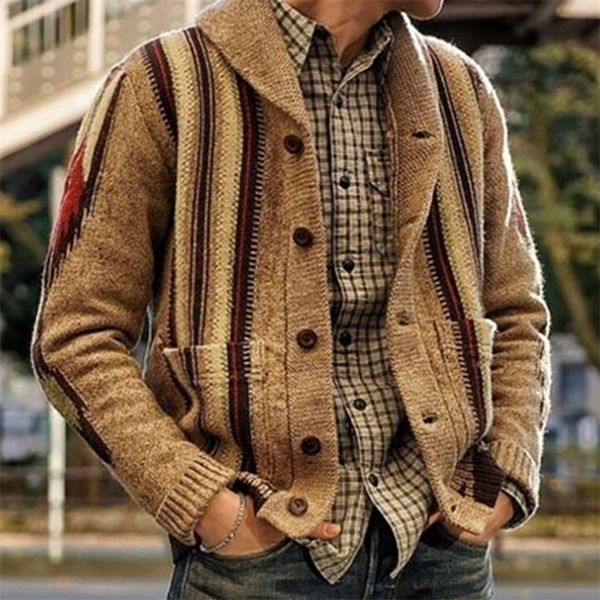 mens fashion jacquard sweater lapel long sleeve outer wear casual knitted fall winter 220914, White;black
mens fashion jacquard sweater lapel long sleeve outer wear casual knitted fall winter 220914, White;black