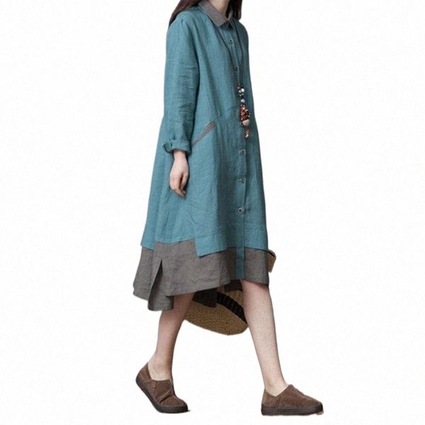 casual dresses autumn women dress plus size contrast color long-sleeve cotton linen shirt spring spliced loose female vestidos t4nn#, Black;gray
casual dresses autumn women dress plus size contrast color long-sleeve cotton linen shirt spring spliced loose female vestidos t4nn#, Black;gray