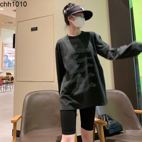 lanbos we11done bullet screen long sleeve women couple loose fall winter t-shirt welldone fashion brand, Black
lanbos we11done bullet screen long sleeve women couple loose fall winter t-shirt welldone fashion brand, Black